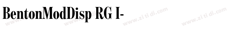 BentonModDisp RG I字体转换